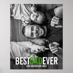 Bästa Pappa någonsin Fars dag Poster signatur
