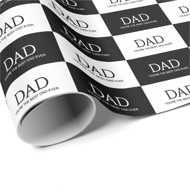Bästa pappa någonsin fars dag  presentpapper (Rullad Hörn)