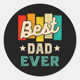 Bästa Pappa någonsin Fars dag Runt Klistermärke