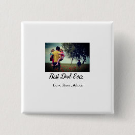 Bästa pappa någonsin fars dag son dotter pappa pap knapp