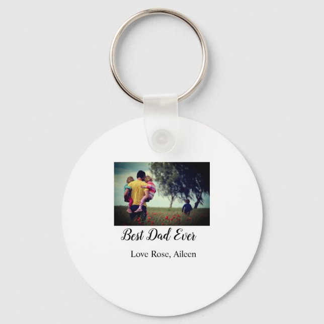 Bästa pappa någonsin fars dag son dotter pappa pap nyckelring (Framsida)