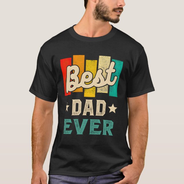 Bästa Pappa någonsin Fars dag T Shirt (Framsida)