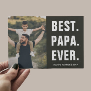 Bästa. Pappa. Någonsin. Fars dag Tack Kort