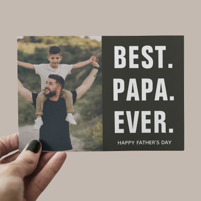 Bästa. Pappa. Någonsin. Fars dag  Tack Kort (Skapare uppladdad)
