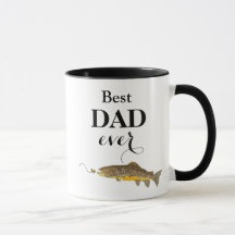 Bästa Pappa någonsin Fars dag Trout-Flygfisket