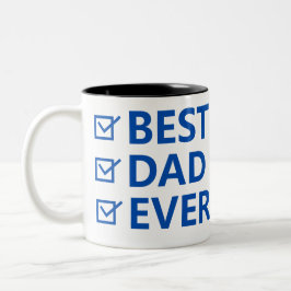 Bästa pappa någonsin Fars dag Två-Tonad Mugg