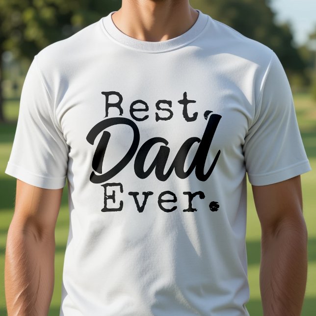 Bästa pappa någonsin Fars dag Vit T Shirt (Best Dad Ever Father's Day White T-Shirt
)