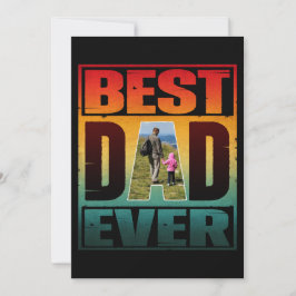 BÄSTA PAPPA NÅGONSIN FARS DAGS PERSONLIG BILD INBJUDNINGAR