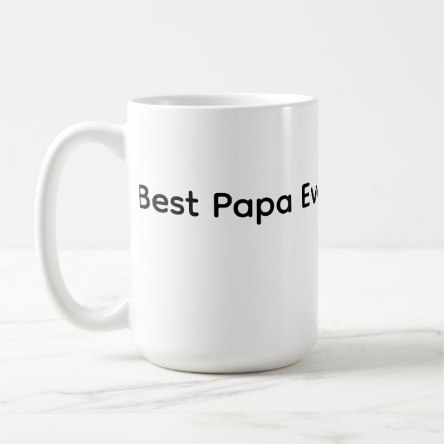 Bästa Pappa Någonsin Farsdags Kopp 2026 | Perfekt  (Vänster)