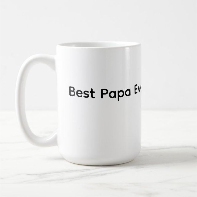 Bästa Pappa Någonsin Farsdagsmugg 2026 | Perfekt G Kaffemugg (Vänster)