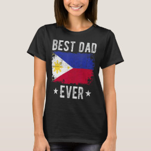 Bästa Pappa någonsin Filippinerna Flagga Best Fili T Shirt