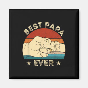 Bästa Pappa någonsin Fist Bump Funny Grandpa Pappo Magnet