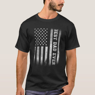 Bästa Pappa någonsin Flagga Amerikanska Fars dag f T Shirt