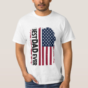 Bästa Pappa någonsin Flagga, Fars dag, någonsin Co T Shirt