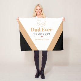 Bästa pappa någonsin fleecefilt