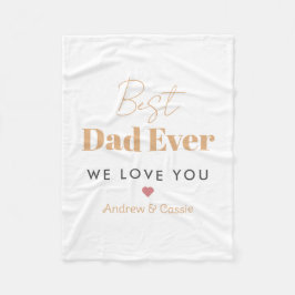 Bästa pappa någonsin fleecefilt