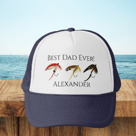 Bästa Pappa någonsin! Fly Fish Fishmen Flyfish Keps