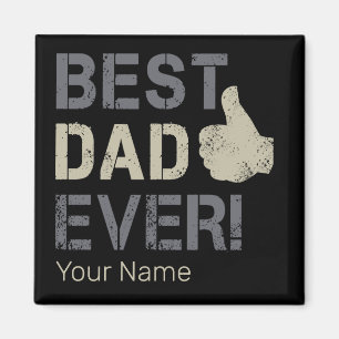 Bästa Pappa någonsin för Fars dag Vintage Thumme U Magnet
