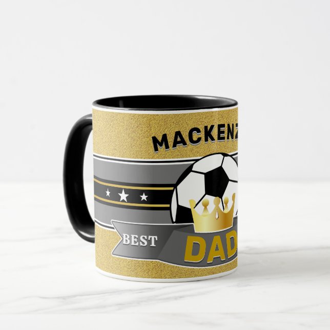 Bästa Pappa Någonsin FOTBOLL Sport  Mugg (Framsida vänster)