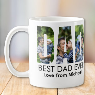 Bästa pappa någonsin Foto Brev Kaffemugg