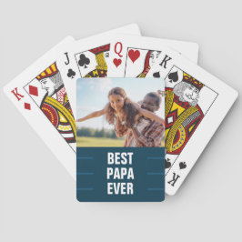 Bästa Pappa någonsin-foto Casinokort
