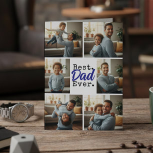 Bästa pappa någonsin Foto Collage Födelsedag Fars Kort