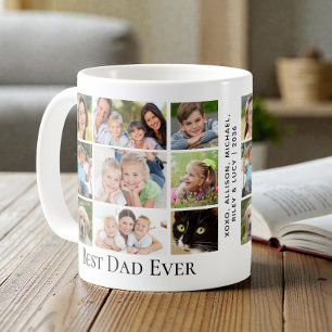 Bästa pappa någonsin Foto Collage Kaffemugg