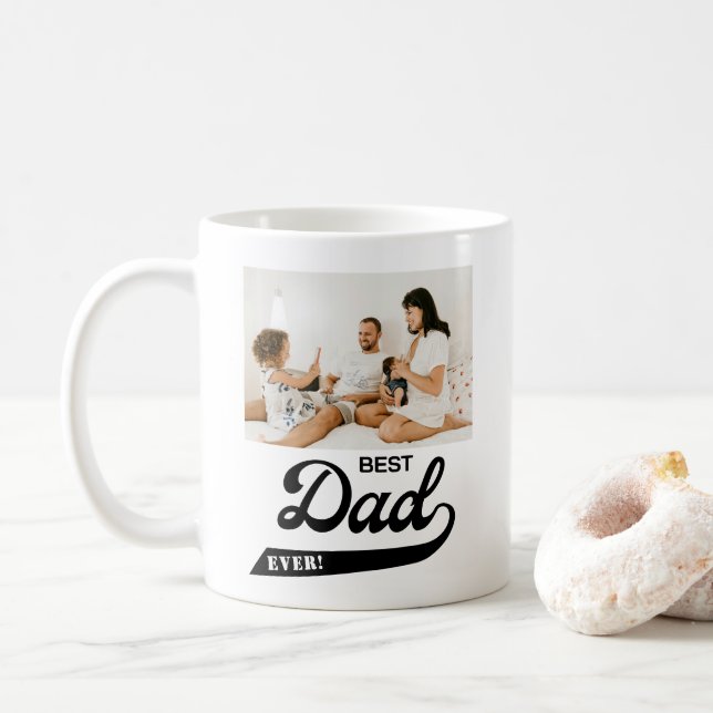 Bästa Pappa någonsin-foto Kaffemugg (Med munk)