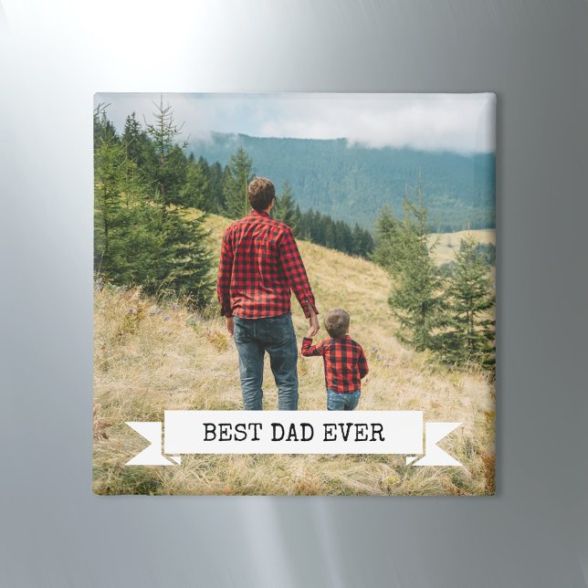 Bästa Pappa någonsin-foto Magnet (Skapare uppladdad)