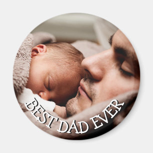 Bästa Pappa någonsin-foto Magnet