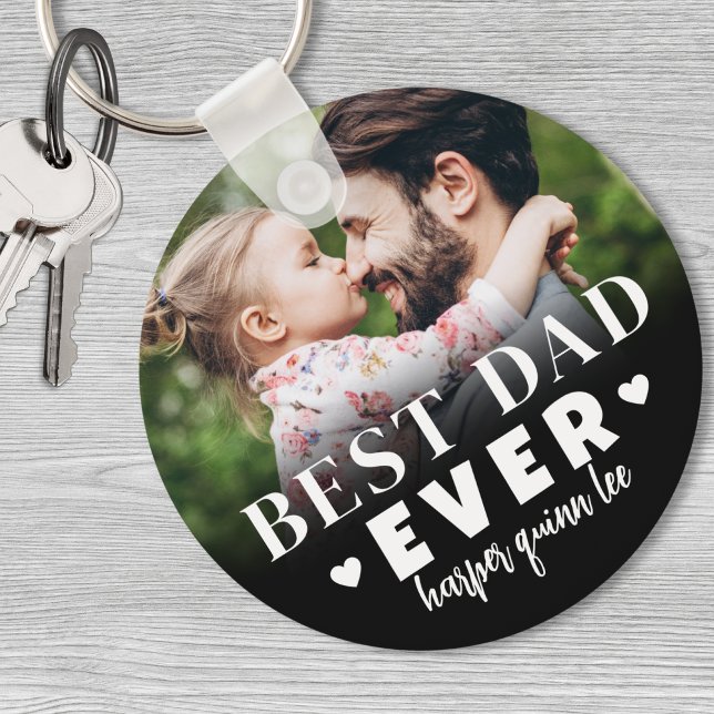 Bästa Pappa någonsin-foto Nyckelring (Best Dad Ever Photo keychain)