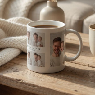 Bästa pappa någonsin Foto Personlig Fars dag Kaffemugg