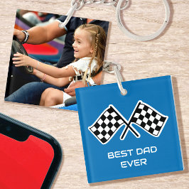 Bästa pappa någonsin Foto Racing Rutiga flaggor Bl