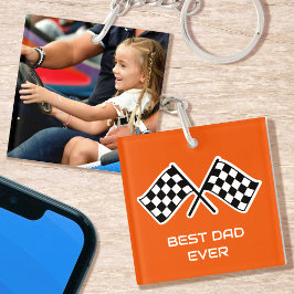 Bästa pappa någonsin Foto Racing Rutiga flaggor Or
