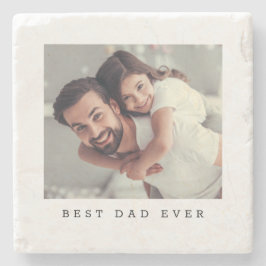 Bästa pappa någonsin Foto, text, personlig Stenunderlägg
