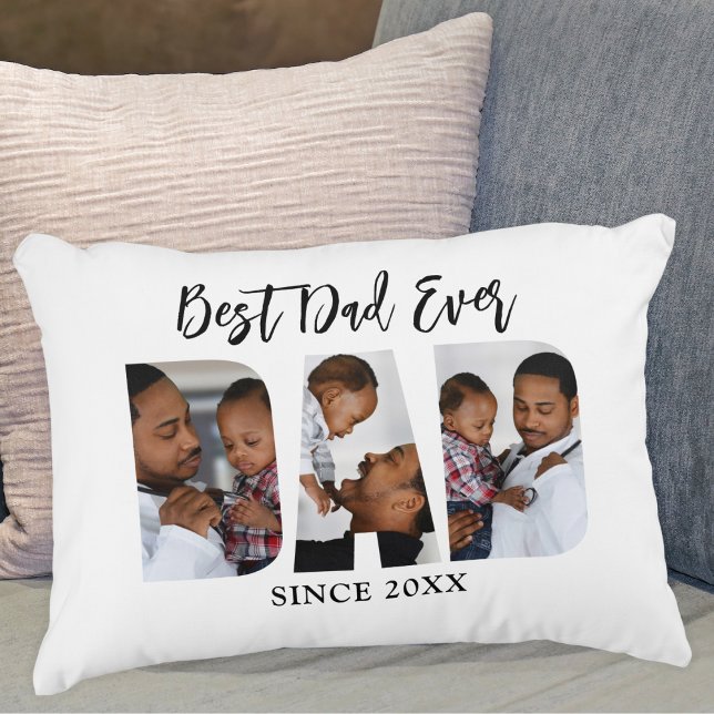 Bästa Pappa någonsin, fotoaccentfyllning Prydnadskudde (Skapare uppladdad)