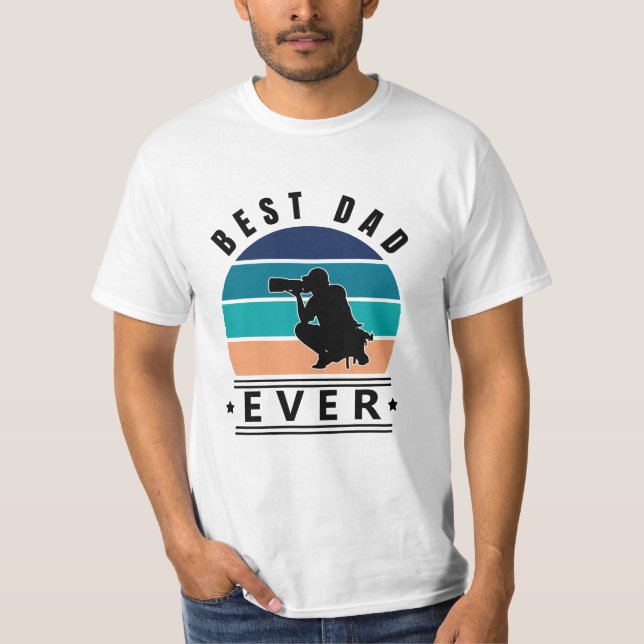 Bästa Pappa någonsin-fotograf T Shirt (Framsida)