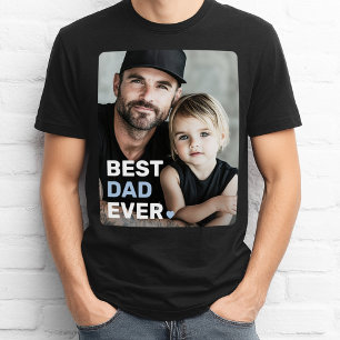 Bästa pappa någonsin, fotohjärta fars dag t shirt