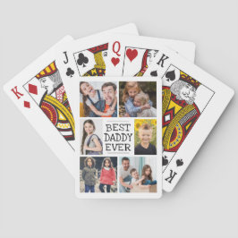 Bästa pappa någonsin Fotokollage Casinokort