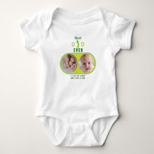 Bästa Pappa någonsin Fotokollage Cute First Fars d T Shirt