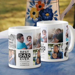 Bästa Pappa någonsin Fotokollage fet typografi Far Kaffemugg