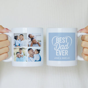 Bästa Pappa någonsin-fotokollage Kaffemugg