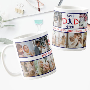 Bästa Pappa någonsin Fotokollage Modern Fars dag Kaffemugg