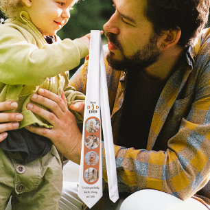 Bästa Pappa någonsin Fotokollage Modern Fars dag Slips