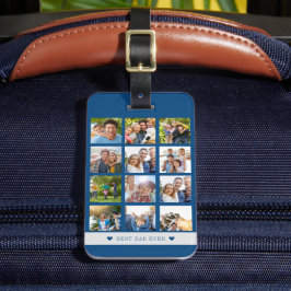 Bästa pappa någonsin fotokollage modern personlig bagagebricka