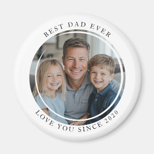 Bästa pappa någonsin-fotomålmagnet magnet