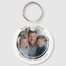 Bästa pappa någonsin-fotomålmagnet