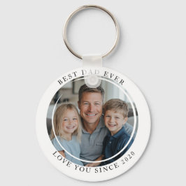 Bästa pappa någonsin-fotomålmagnet nyckelring