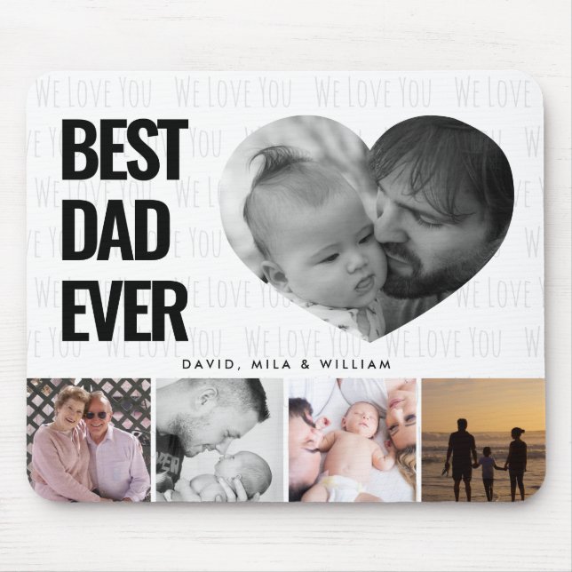 Bästa Pappa någonsin-fotosambandsfamiljen Musmatta (Framsidan)