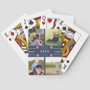 Bästa Pappa någonsin-fotosamlingskort Casinokort